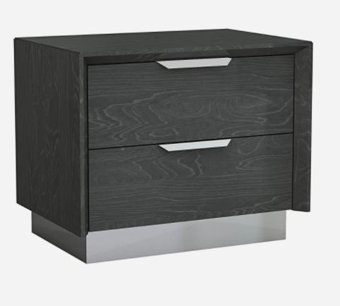 Gloss Grey Nightstand